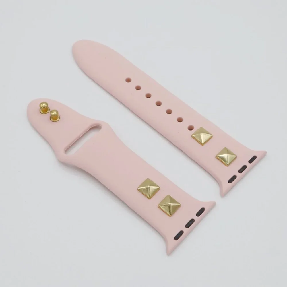 NEW Studded Printed Apple Watch Band Strap 38/40/41/42/44/45mm For Series 1-9 - Picture 3 of 3